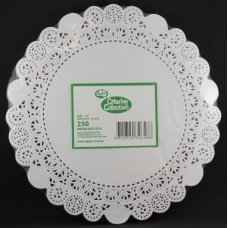 1,000x Doily Round 30.5cm White Laced Doyley Placemat (12inch)