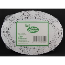 2,000x Doily Oval 22.8cm White Laced Doyley Placemat 165mm x 228mm (6.5x9inch) #1