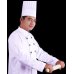 Chef Hat 8in 20cm Viscose Vertical Pleat White P10x10 thumbnail 1