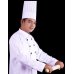 Chef Hat 10in 25cm Viscose Vertical Pleat White P10x10 thumbnail 1