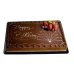 24x Platters Rectangle Reusable Black Plastic Slab Cake Size 465 x 340 x 38mm thumbnail 1