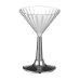 96x Martini Cocktail Glasses 175ml Plastic Silver Trim thumbnail 1