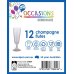 96x Champagne Glasses 145ml Clear Plastic Flute thumbnail 3
