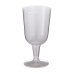 96x Wine Glasses 175ml Clear Plastic thumbnail 1
