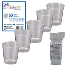 400x Shot Glasses 30ml Clear Plastic