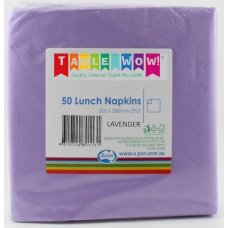 300x Napkins Lavender Purple Lunch Dinner 2ply 33cm x 33cm