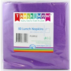 300x Napkins Purple Lunch Dinner 2ply 33cm x 33cm