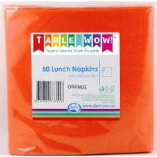 300x Napkins Orange Lunch Dinner 2ply 33cm x 33cm
