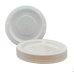 80x Plates Round White Reusable Plastic Lunch Picnic Dinner 18cm thumbnail 2