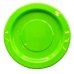 80x Plates Round Lime Green Reusable Plastic Lunch Picnic Dinner 18cm thumbnail 1