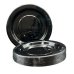 80x Plates Round Black Reusable Plastic Lunch Picnic Dinner 18cm thumbnail 2