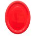 80x Plates Oval Red Reusable Plastic Lunch Picnic Dinner 31.5cm x 24.5cm thumbnail 2