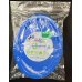 80x Plates Oval Royal Blue Reusable Plastic Lunch Picnic Dinner 31.5cm x 24.5cm thumbnail 1