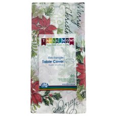 6x Table Cover Rectangle Plastic Reusable Recyclable Christmas 274cm x 137cm