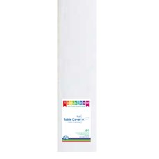 1x 30m Table Cover Roll White Plastic Reusable Recyclable 1.2m x 30m