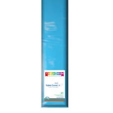 1x 30m Table Cover Roll Azure Blue Plastic Reusable Recyclable 1.2m x 30m