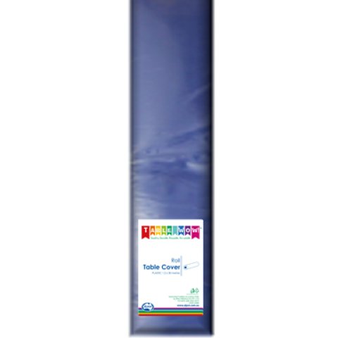 1x 30m Table Cover Roll Royal Blue Plastic Reusable Recyclable 1.2m x 30m