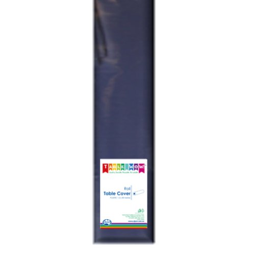 1x 30m Table Cover Roll Navy Blue Plastic Reusable Recyclable 1.2m x 30m
