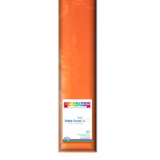 1x 30m Table Cover Roll Orange Plastic Reusable Recyclable 1.2m x 30m