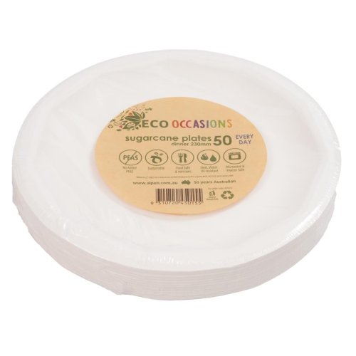 300 x Sugarcane Dinner Plates 230mm 