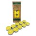 100x Candles Citronella Scented Tealight Dinner Yellow Lume 4 hour thumbnail 1