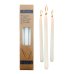 60x Candles Lume Taper Dinner White 250mm x 20mm 10 inch 7 hour thumbnail 1