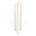 50x Candles Taper Dinner White Lume 250mm x 20mm 10 inch 7 hour thumbnail 4