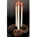 50x Candles Taper Dinner White Lume 250mm x 20mm 10 inch 7 hour thumbnail 1