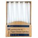 50x Candles Taper Dinner White Lume 250mm x 20mm 10 inch 7 hour thumbnail 2
