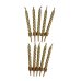 240x Candles Birthday Party with Holders Gold Spiral thumbnail 2