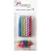 144x Candles Birthday Party with Holders Jumbo Metallic Spiral Multi-Colour thumbnail 2