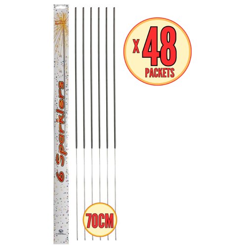 48 x Sparklers 70cm Pack 6