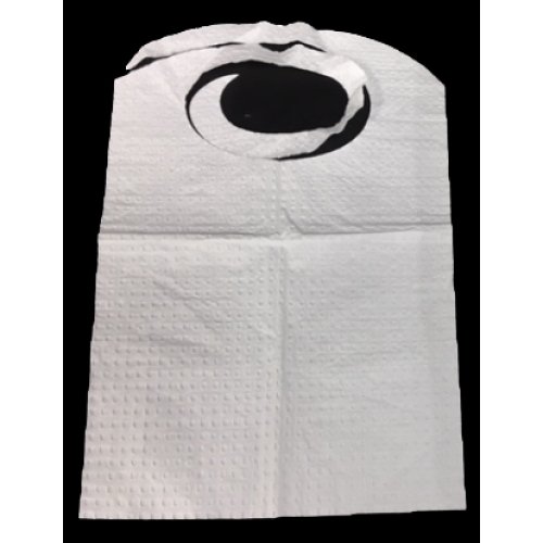 500x Restaurant Bib White with Poly Backing 31cm x 50cm 310mm x 500mm