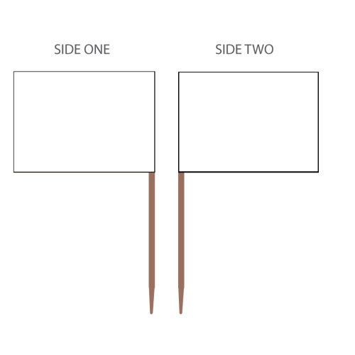 500x Toothpick Food Picks Marker White