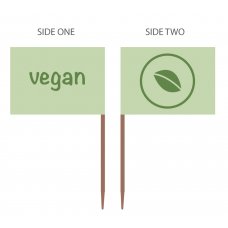 500x Toothpick Food Picks Marker Vegan
