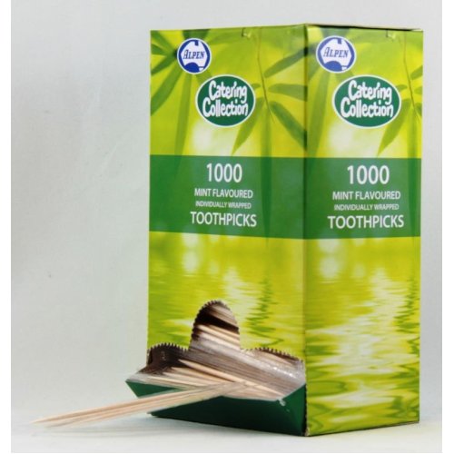 Toothpick Mint Individually Cello Wrapped Pack 1000