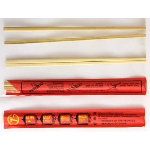 Bamboo Chopsticks 21cm sleeved Pack 100