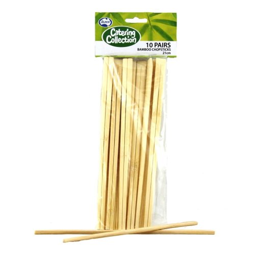 60x Chopsticks 21cm Bamboo