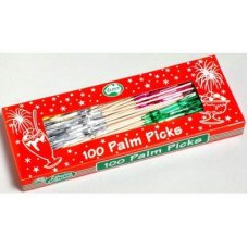 100x Food Pick Food Marker Foil Palm Decorative Decoration