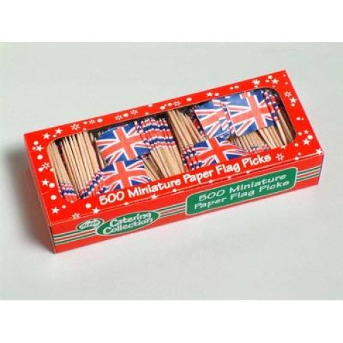 500x Flagpicks United Kingdom Food Picks Marker UK Country Decorative