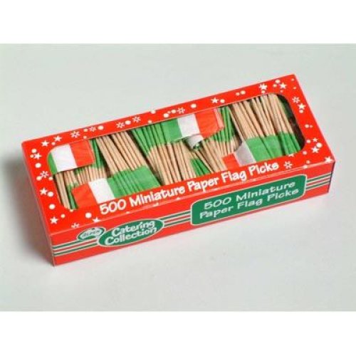 500x Flagpicks Italy Food Picks Marker Country Decorative