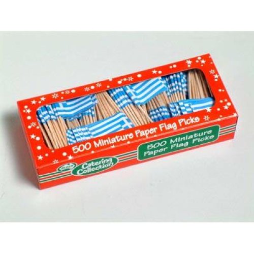 500x Flagpicks Greece Food Picks Marker Country Decorative