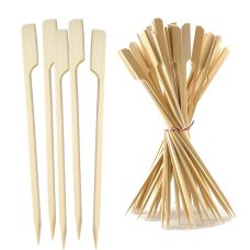 250x Skewers Paddle Picks Natural 18cm Fruit Food Bamboo 2.75mm