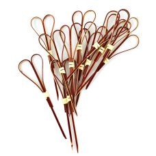 100x Skewers Picks Heart Red 10cm Bamboo Fruit Food