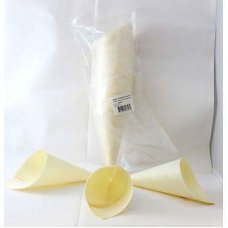 250x Wooden Cones 17cm Chips Fast Food Containers Biodegradable 17cm x 6cm