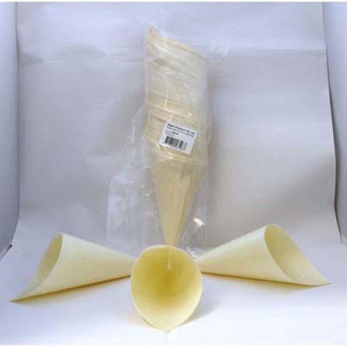 250x Wooden Cones 18.5cm Chips Fast Food Containers Biodegradable 18.5cm x 6.5cm