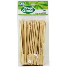 1,000x Skewers Paddle Picks 18cm Fruit Food Bamboo 3mm