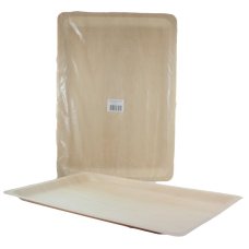 25x Wooden Platter Plates Rectangle 40cm x 28cm x 2cm