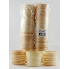 250x Wooden Cups 6cm Chips Snacks Food Biodegradable 60mm x 55mm