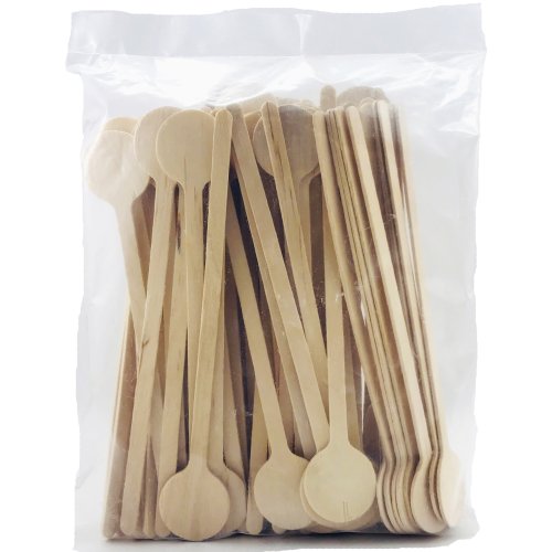 100x Swizzle Sticks 15cm Wooden Cocktail Stirrers